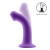 Bouncy Dildo Liquid Silicone Hyper Flexible 6.5 - 16.5 Cm Size S Purple