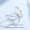 Tichia Star & Moon S925 Sterling Silver Adjustable Unisex Couple Rings - Original Niche Design