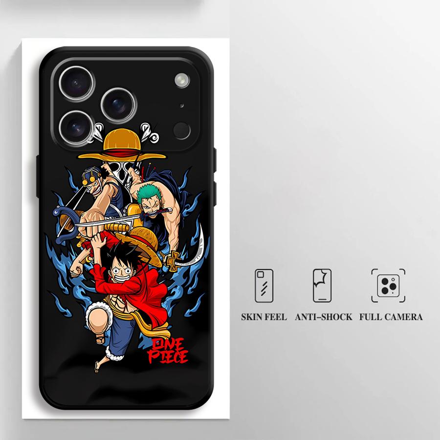 Anime OneS P-ieceS Case for iPhone 17 Pro Max SE 15 Plus 7 8 Air 13 Mini XS XR 12 11 14 16 Funda Phone Cover