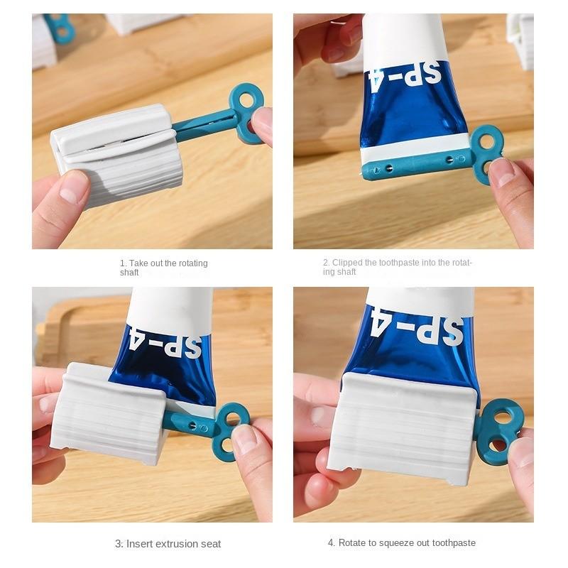 Toothpaste Squeezer Device Multifunctional Dispenser Facial Cleanser Clips Manual Lazy Tube Tools Press Bathroom Accessories