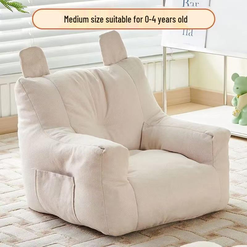 Cartoon Princess Toddler Sofa – Soft, Anti-Fall Floor Seating with Backrest