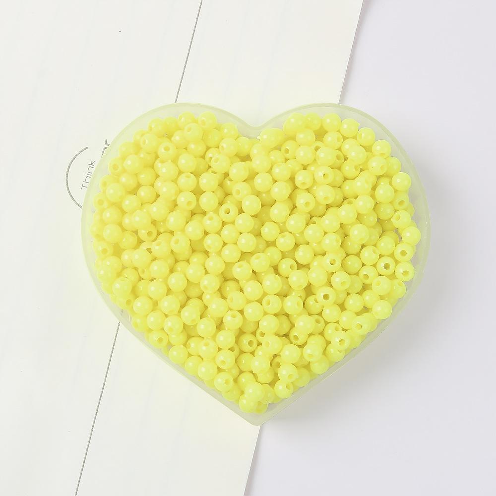 

42 цвета Акриловые однотонные круглые бусины Рисовые бусины Ручная работа DIY Бисероплетение Свободные бусины Браслет Ожерелье Материал для ювелирных изделий 3/4 мм 4mm (about 500 pieces)