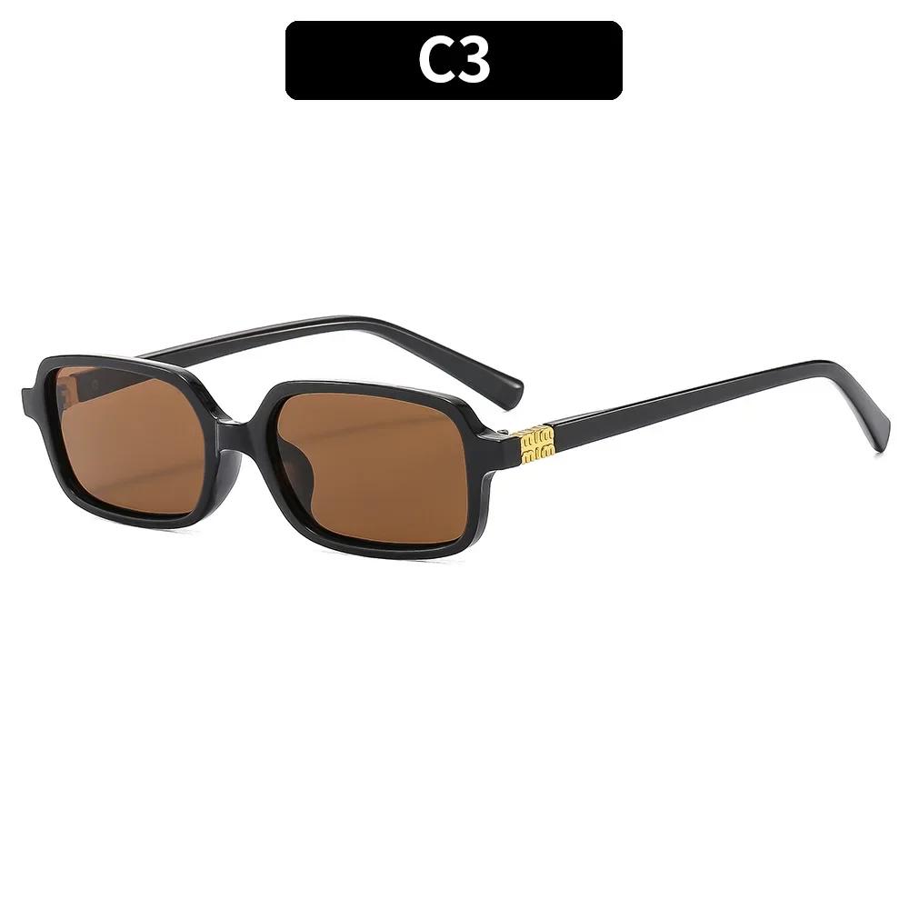 

Classic Brand Designer Luxury Small Frame Square Sunglasses Women For Men Vintage Punk Sun Glasses Popular Hip Hop Shades As the photo
