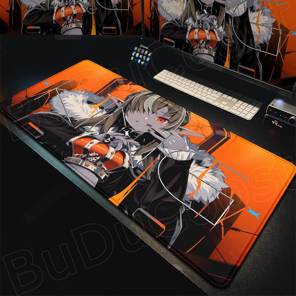 Hololive Kawaii Girl Shiranui Flare Desktop Carpet Laptop Anime Keyboard Mat Pc Gaming Accessories NonSlip Rubber Base Mousepad