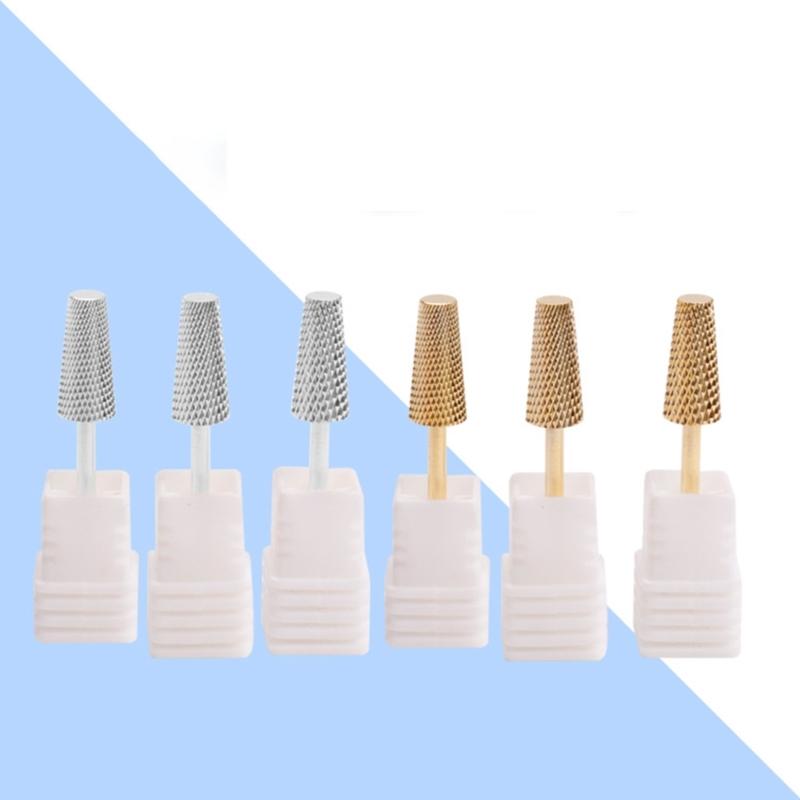 Nails Drill Bits Cuticle Electric Nails File and Ceramic Acrylic Gel Nails Bit Acrylic Nails Art, Carbide Cuticle Bit