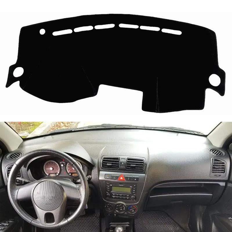 

Для Kia Picanto Morning SA 2004-2007 2008 2009 2010 2011 Накладка на панель приладів Килимок на панель Автомобільний сонцезахисний килимок Захисні килимки Аксесуари Black(Red Edge)