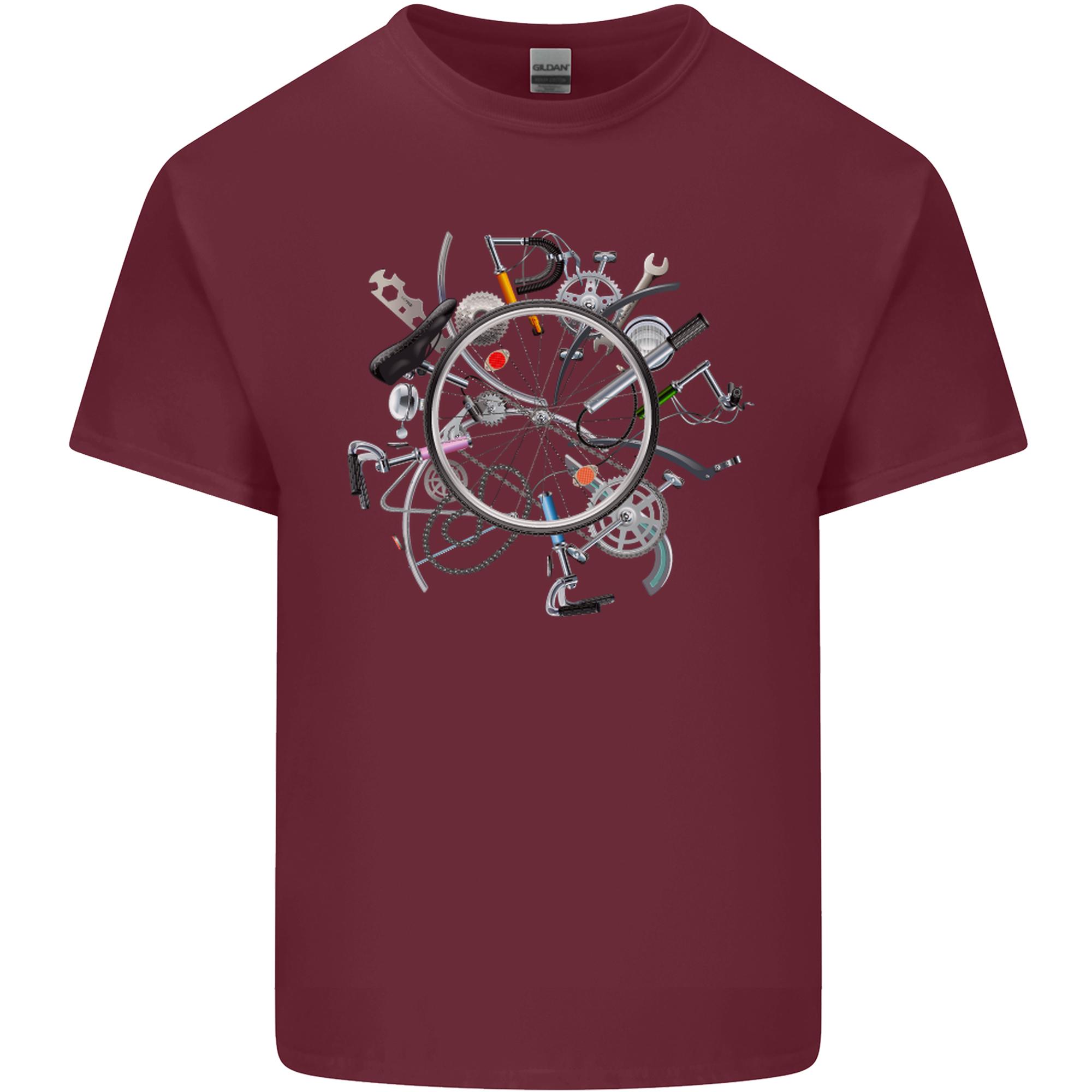 Bicycle Parts Cycling Cyclist Cycle Bicycle Unisexs Light Cotton TShirt S
