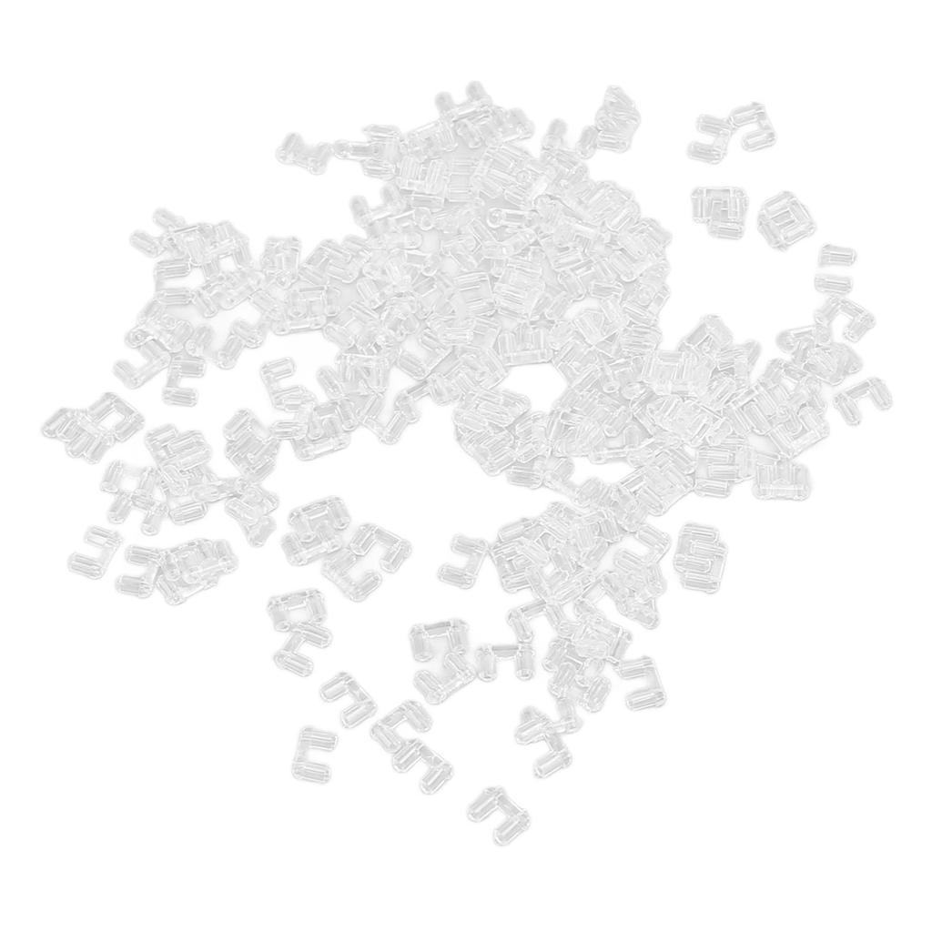 200 Stück Randlose Brillen Kompressionshülse Transparentes Plastik Befestigungszubehör Werkzeuge Randlose Fassungen Mou