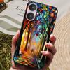 For Xiaomi Redmi 13C 5G Case Redmi13C Cool Painted Silicone TPU Soft Cover for Xiaomi Redmi 13C 5G Cases Black Protective Shells