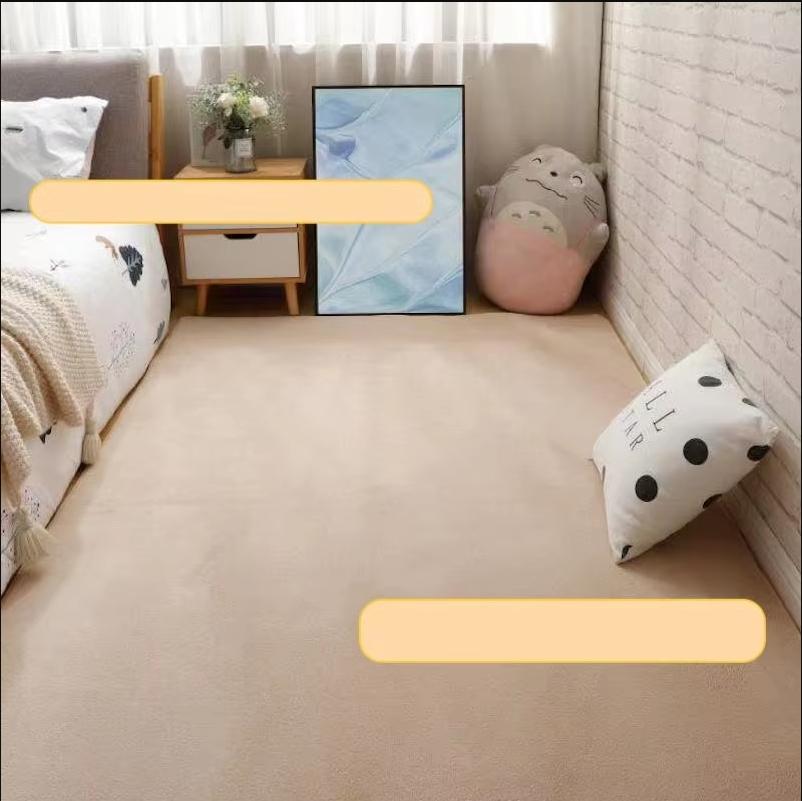 Modern, Simple and High-end Coral Velvet Carpet, Living Room Sofa, Bedroom Bed, Anti-stain Carpet, Home Decoration