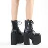 Super High Heel Platform Stage Boots Super Large Size Hateful High Metal Chain Women's Boots