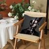 Tv H-Hannibals Cushion Cover Silky Short Plush Invisible Zipper Dustproof Sofa Pillow Case For Home Decor
