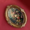 Vintage Picture Frame Photo Resin Tabletop or Wall Hanging Antique Baroque for Home Office