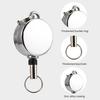 Mini Retractable Keychain Heavy Duty Alloy Portable Lightweight Telescopic Pull Buckle Anti-lost Key Ring Holder