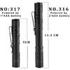 Pocketman 4 Pcs LED Penlight Flashlight Tactical Torch with Clip(13.3 CM)