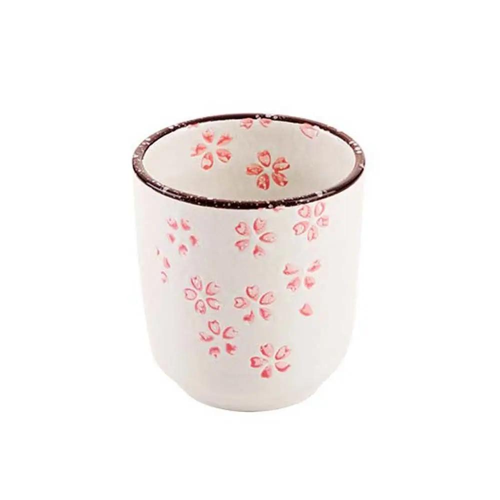 

Kawaii Creative Cherry Blossoms Sakura Flower Teaware Teacup Water Cup Drinkware Pottery Cup 50ml білий