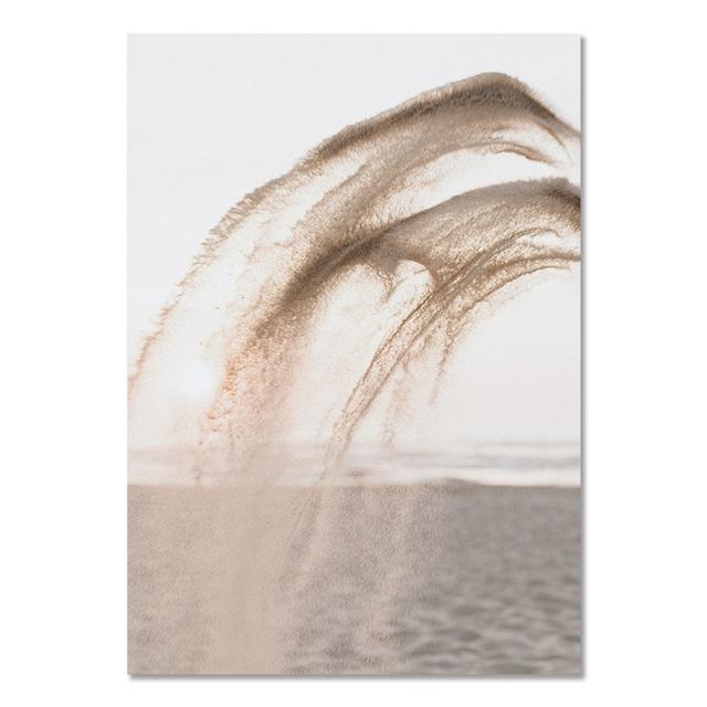 Póster de pared de hierba de diente de león y caña de color beige nórdico natural, pintura en lienzo para pared, póster, imágenes para dormitorio, decoración de sala de estar