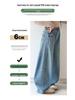 Girls' Wide-Leg Denim Jeans - Korean Style Spring 2026, Casual Street Style for Big Kids