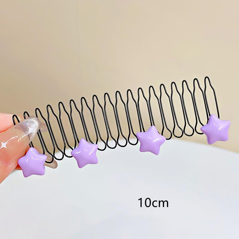 

Органайзер для сломанных волос для девочек, аксессуары для волос с челкой, мультяшная расческа для волос, детская расческа с вставкой на затылок, аксессуары для головы маленькой девочки
