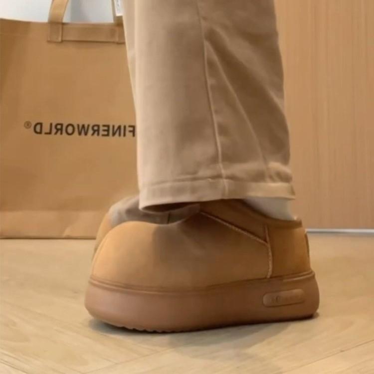 Foot snow boots thick-soled casual velvet boots are not tired of winter women's versatile bag head winter new