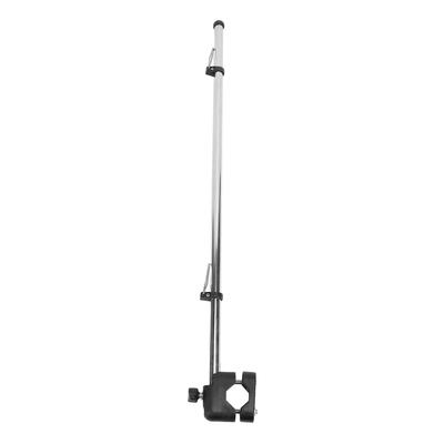 533.4mm Boat Flag Pole 304 Stainless Steel Rail Mounted Adjustable Plastic Clip Rustproof for Boat