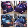 Galaxy Quilt Doona Duvet Cover Set Single Double Queen King Size Bed Pillow Case