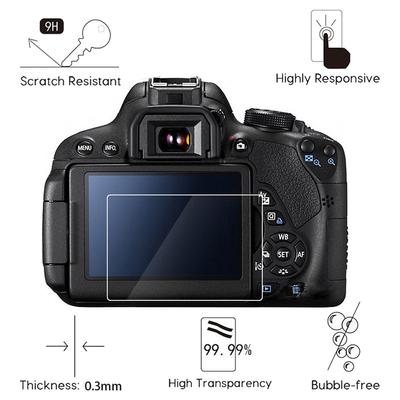 2PCS 9H Tempered Glass For Canon EOS R R5 R6 Ra RP M M2 100D 200D 250D 600D 650D 700D 2000D 9000D 1Dx 1Dc Screen Protector Film