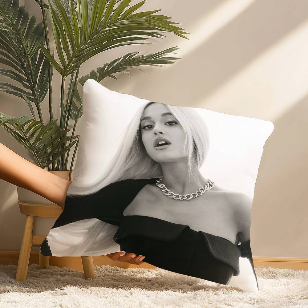 A-Ariana Grands Pillow Case Short Plush Print Cushion Cover Square Throw Pillow Covers Sofa Home Decor