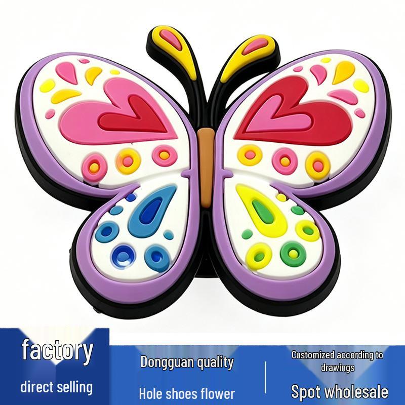 Crocs Butterfly Flower Accessories: Cute Cartoon Shoe Charms for Crocs