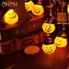 Halloween Decoration Pumpkin String Lights Portable LED Light String Holiday Decoration Lights Outdoor Indoor Home Party Decor