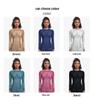 Seamless Long Sleeve High Stretch Ski Suit Top for Running, Fitness, and Yoga