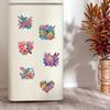6 Pcs Animal Cake DIY Diamond Painting Magnet Refrigerator Diamond Art Magnets Decals for Fridge Whiteboards Car Mailbox Decor