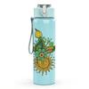 1PC Peacock Floral Mandala Print 750ml Color Plastic Sports Water Bottle Leakproof Flip Straw Lid Suitable for Sports Office Home Use