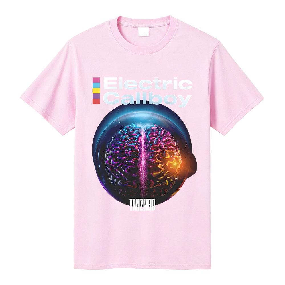Camiseta con Portada del Álbum Tanzneid ELECTRIC CALLBOY Diseño de Banda Camiseta Unisex Streetwear Algodón Holgada Mujeres Hombres Camisetas Merchandising Gráfico