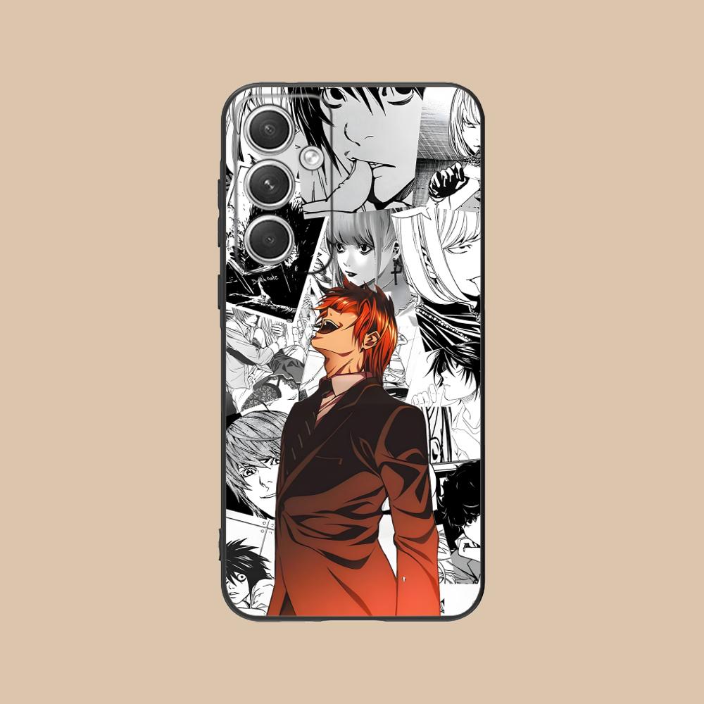 Death Note Kira Light Mobile Phone Case for Samsung Galaxy S26 S25 S24 S23 S22 S21 S20 Note20 Plus FE Ultra Colorful Cover Cover