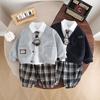 2025 Autumn/Winter Kids' Three-Piece Back-to-School Cardigan Set