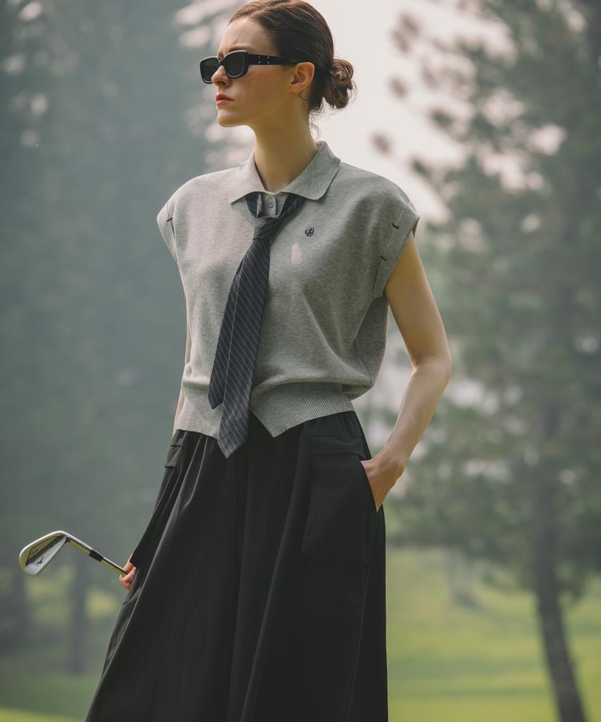 OBER GOLF Light Wide Cool Pants (Black)