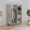 VidaXL Wardrobe Concrete Grey 80x40x110 Cm Chipboard