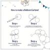Christmas Balloons Garland Arch Kit 119PCS Latex and Aluminium Film Balloons for New Year Christmas Birthday Party Decorations