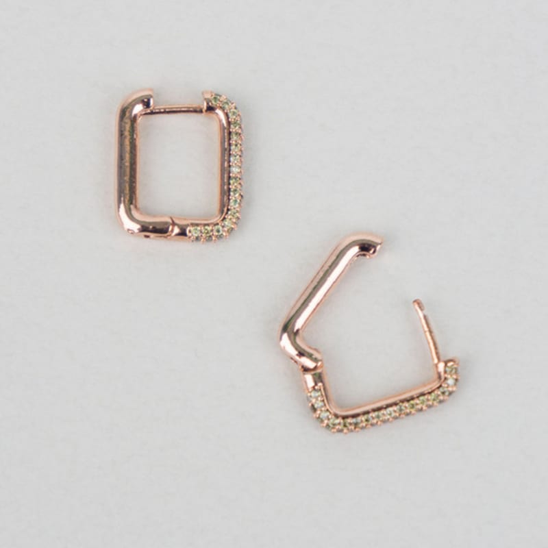 AUGUST ALICE Lumi Linea Square Ring Earring