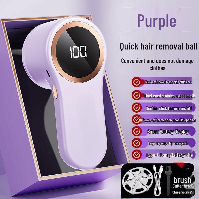 OLOEY Smart Digital Display Rechargeable Portable Fabric Shaver