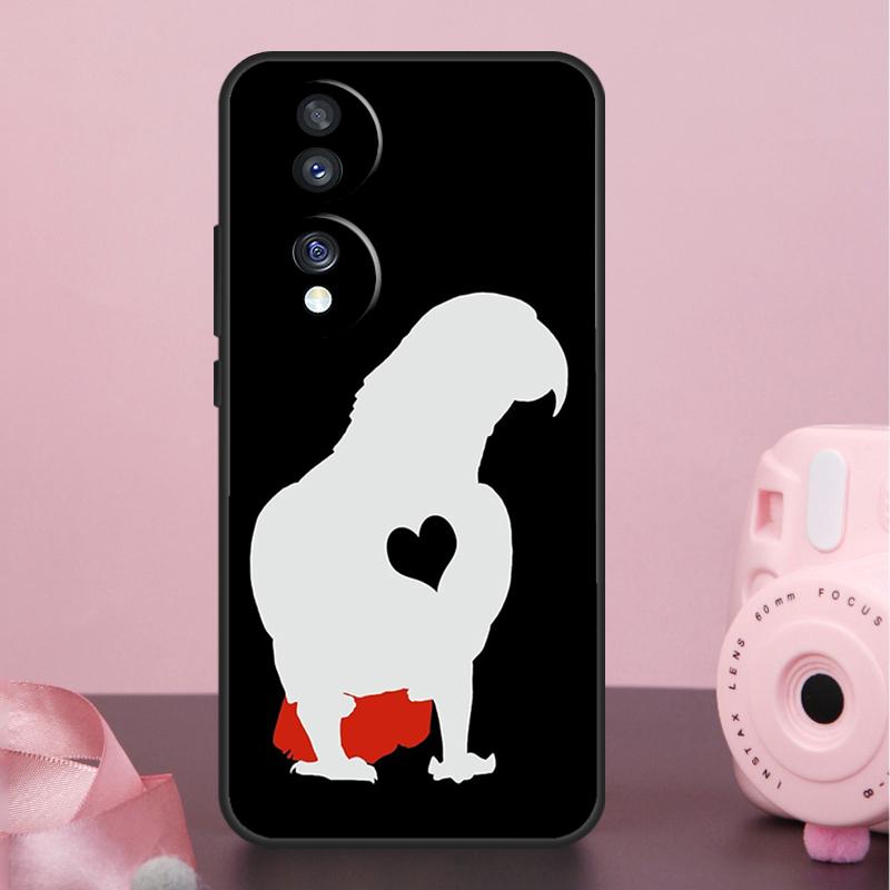 African Grey Parrot Case For Honor X9a X8a X7a X6a X7 X8 X9 X9b X8b Honor 10 50 70 90 Lite Magic 6 5 Pro Cover