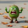Angry Fruit Figurine Flipping The Bird Fruit Series Resin Ornament Stress Relief Middle Finger Fruit Statue for Office Desk Decoration