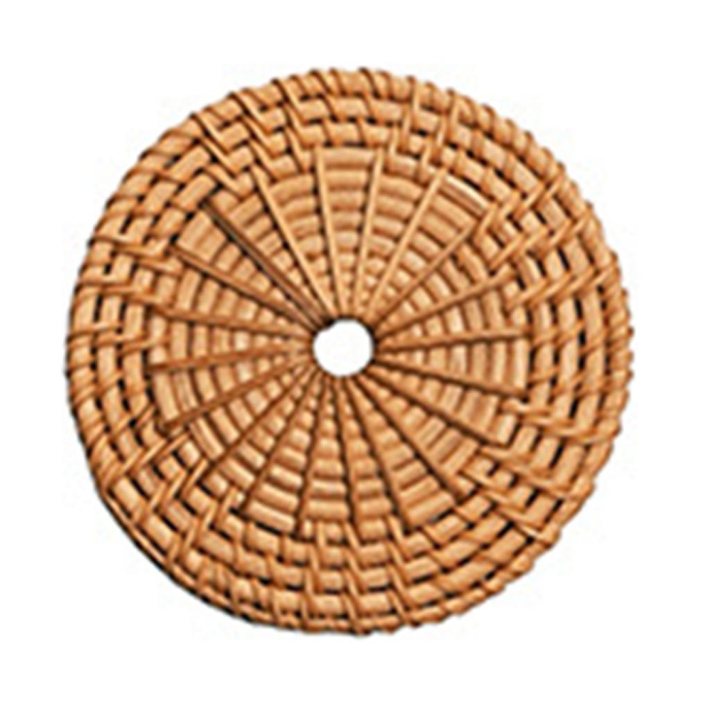 Artisanal Rattan Wall Ornament,Hand Woven Rattan Basket for Contemporary Wall Decoration