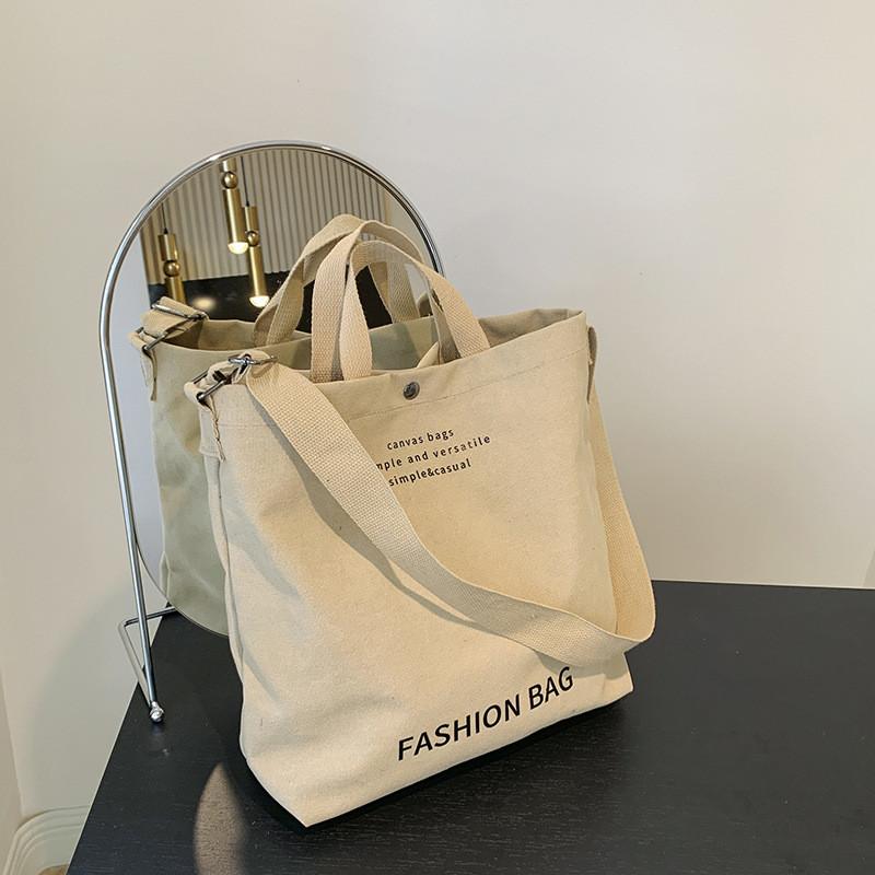 Large Capacity Stylish Canvas Shoulder Bag For Women Ideal For Autumn Commutes