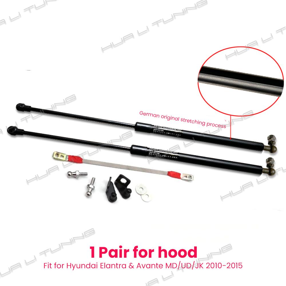 Trunk Damper For Hyundai Elantra Avante 2010-2020 Tailgate Auto-Lift Assist Tailgate Front Engine Hood Shock Absorber Accessory 10-15 front set