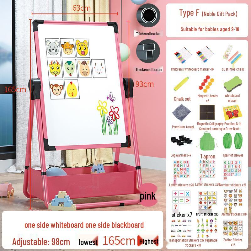 Foldable Double-Sided Magnetic Whiteboard with Mobile Stand for Home, Children's Teaching, and Conferences