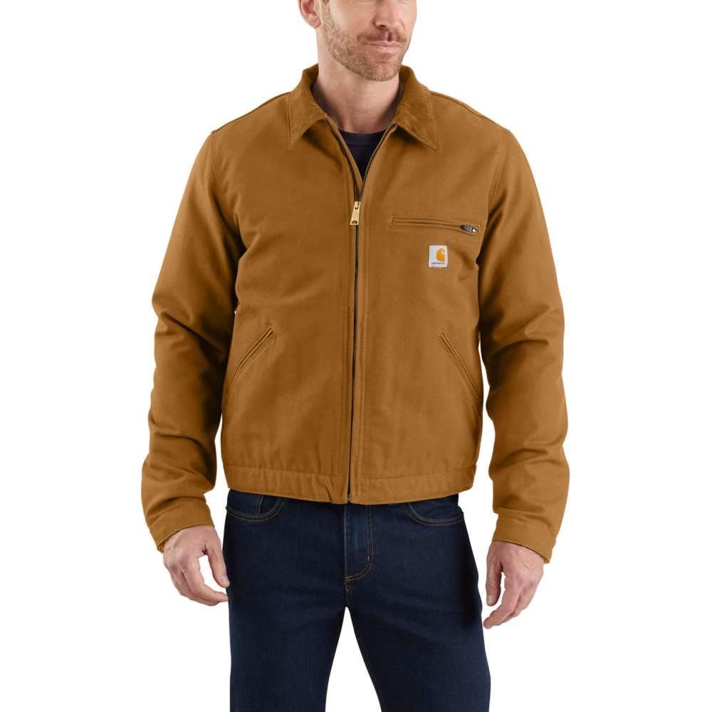 Carhartt Detroit Jacket Men's Duck Regular and Big & Tall Dark Brown XX-Large