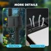 13L Glass Aquarium Fish Tank with Filter, LED Lighting, for Betta, Guppy, Mini Parrot Fish, Shrimp, 29 x 20 x 30.5cm