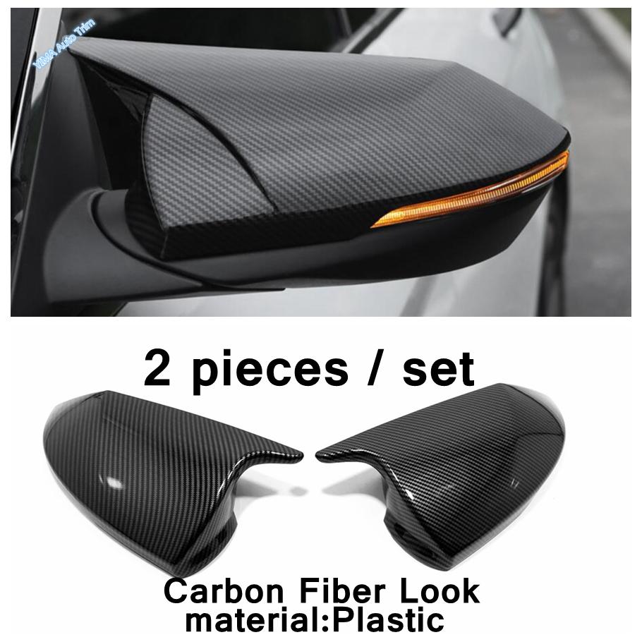 Rearview Mirror Cover Door Side Decoration Carbon Fiber Rear View Mirror Shell Cap For Hyundai Elantra Avante CN7